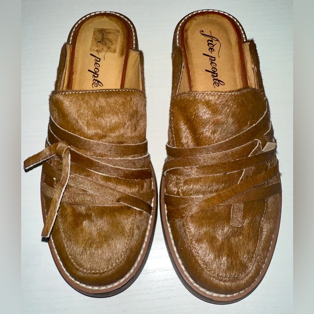 Free People Calf Hyde slip on Mules